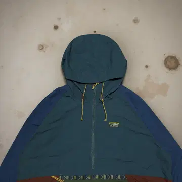 L.L.Bean 엘엘빈 멀티 컬러 아노락 후드티 가슴 로고 XL