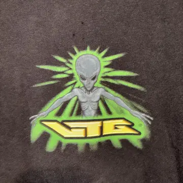 vintage alian 셔츠 XL 90s 00s 레어