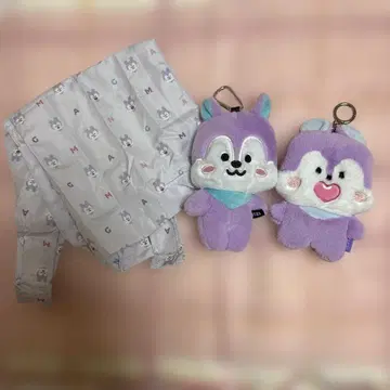 bt21 mang 맨 플랫 파우치 에코백 마스코트