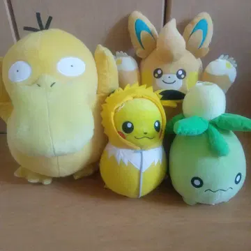 코닥, 미니브, 파모트, 피카츄 봉제 인형 세트