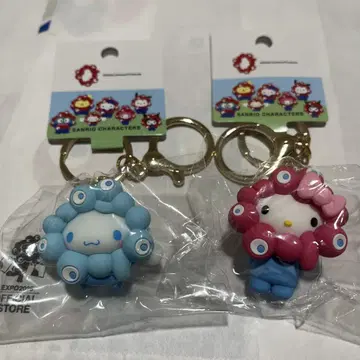 먀쿠먀쿠 산리오 입체 키링 키티 시나모롤 만박 EXPO