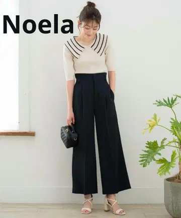 [ 새상품급 ] 노엘라 사이드 버튼 와이드 팬츠