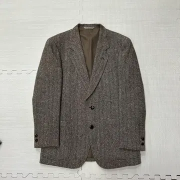 그레이 계열 헤링본 테일러드 자켓