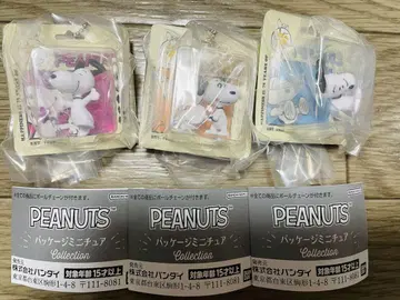 PEANUTS 패키지 미니어처 컬렉션 3종 세트