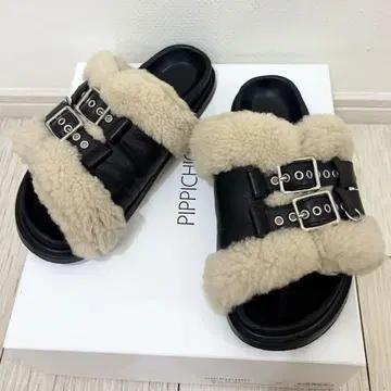 PIPPICHIC 더블 버클 보아 샌들