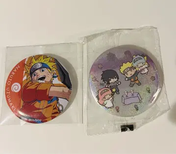 NARUTO 우즈마키 나루토 사스케 캔뱃지 점프 페스타 산리오 2점