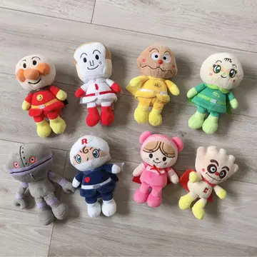 호빵맨 봉제 인형 인형 캐릭터 세트
