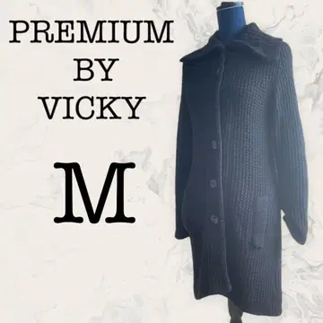 [ PREMIUM BY VICKY ] 롱 니트 스웨터 M 풀오버 블랙
