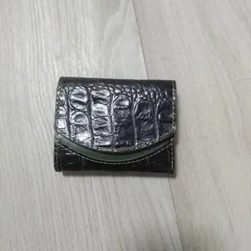 콰트로 가츠 작은 지갑 페케뇨 가죽제 크로커다일풍 코인 케이스