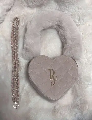 Peony 하트백 핑크 베이지