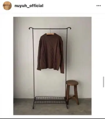 nuyuh 우유 케이블 니트