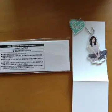 twice 미나 아크릴 스탠드 참 부채 그립