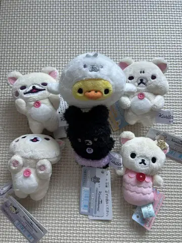 코리락쿠마 키이로이토리 손바닥 봉제 인형 바다 리라 기분 악마 기분