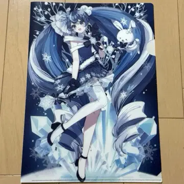 SNOW MIKU 2025 특별호 유키 미쿠 호치신문 호외 클리어 파일만