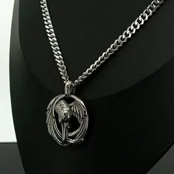 빈티지 실버 버드 펜던트 목걸이