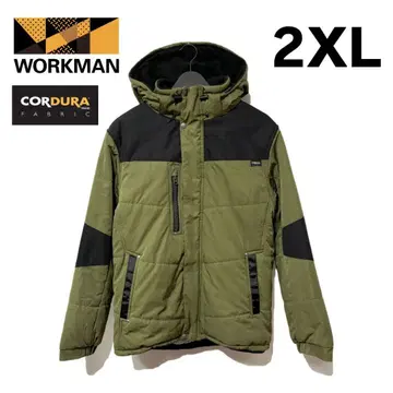 새상품급 워크맨 필드코어 뒷면 알루미늄 다운 자켓 카키 2XL
