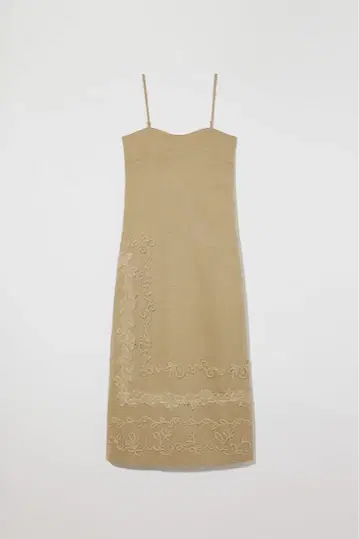 Eaphi EMBROIDERY LINEN LIKE ONEPIECE