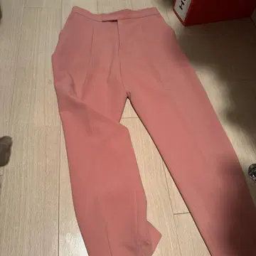 핑크 슬랙스 팬츠 사이즈 40