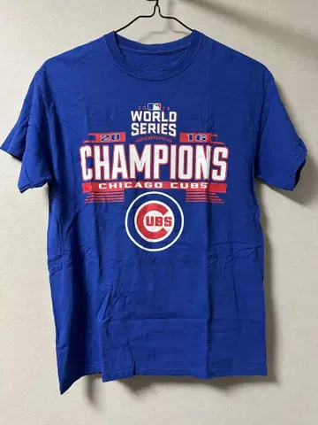 레어 컵스 MLB 티셔츠 M 사이즈 CUBS 시카고 월드 시리즈 2016