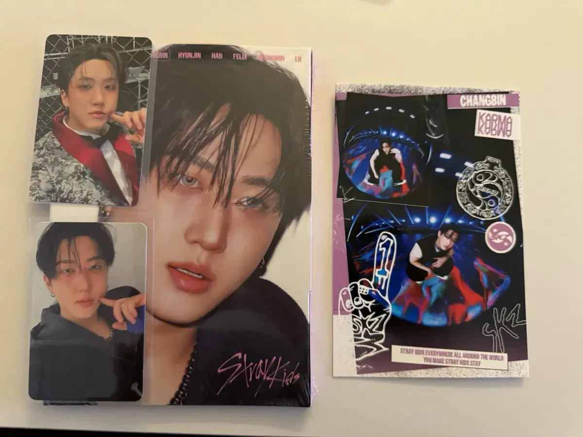 Stray Kids SKZ Karma unreleased photocard accordion unsealed Changbin full set
