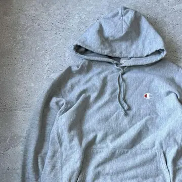 챔피온 champion 00s 리버스 위브 후드티 그레이 L