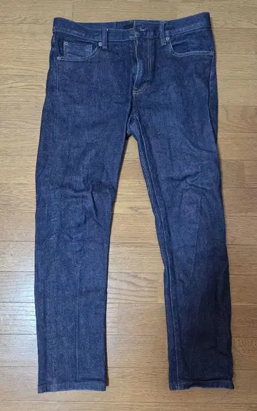 유니클로 셀비지 슬림핏 청바지 32인치