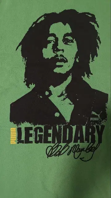 PUMA 밥 말리 LEGENDARY 티셔츠 그린