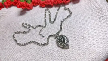 실버 하트형 펜던트 목걸이