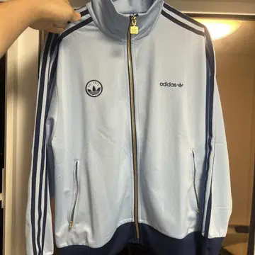 미사용 새상품 adidas 파이어버드 배지 트랙탑 블루