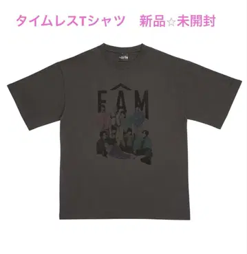 타임리스 timelesz 티셔츠 FAM 차콜 그레이