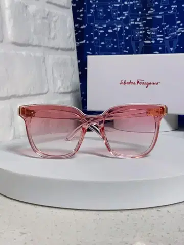 Salvatore Ferragamo 페라가모 안경 여성용 투명 핑크