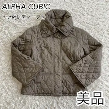[ 새상품급 ] 퀼팅 자켓 베이지 ALPHA CUBIC