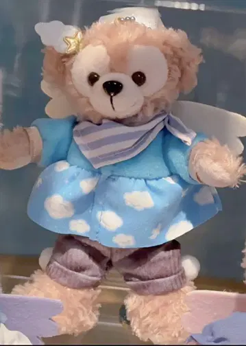 디즈니 위싱윙스 더피 인형 배지 새상품