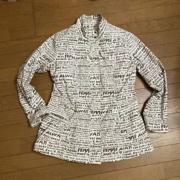 CASTELBAJAC 나일론 자켓 화이트 L 사이즈 50cm 70cm