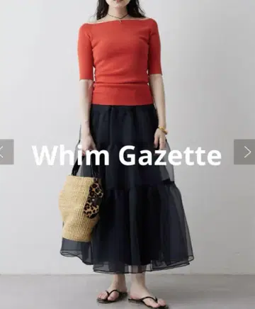 2025년 새상품 WhimGazette 오프숄더 하프 슬리브 풀오버 상의