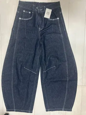 지저인 벌룬 인디고 데님 L2083 와이드 레그 팬츠