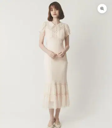 DEICY 쉬폰 레이스 스칼라 원피스 택 포함
