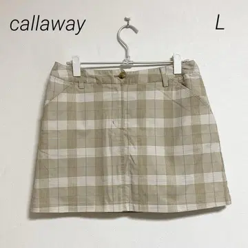 0483 캘러웨이 골프 스커트 체크 무늬 미니 스커트