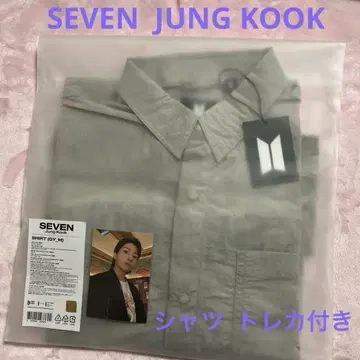 BTS 정국 SEVEN 셔츠 M 사이즈 트레이딩 카드 포함
