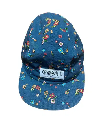 KROOKED 크루크토 꽃무늬 캡 파랑