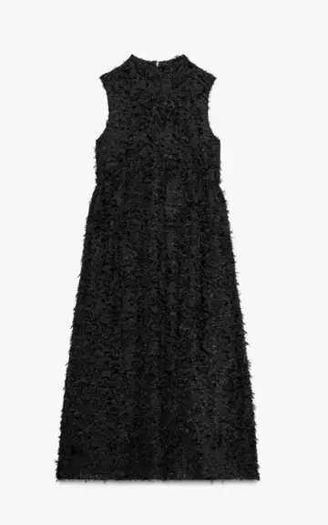 ZARA 프린지 소재의 원피스 롱 원피스 포멀