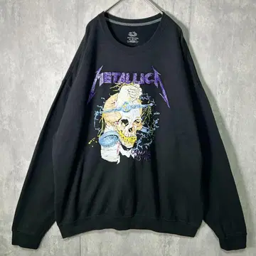 레어 Metallica Fruit of the Loom 자수 맨투맨