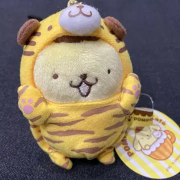 폼폼푸딩 카페 오사카 한정판 타이거 인형옷 봉제인형 마스코트