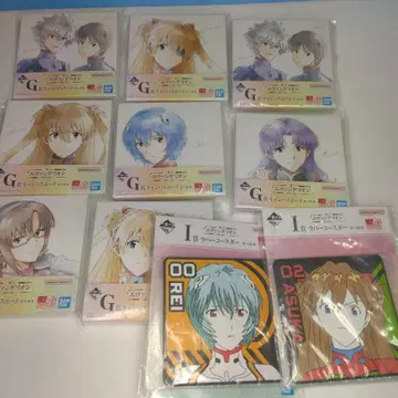 에반게리온 굿즈 10점 세트 제일복권 캔버스 보드, 러버 코스터