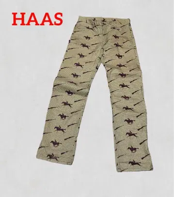 HAAS 올 패턴 그래픽 팬츠 구제 의류