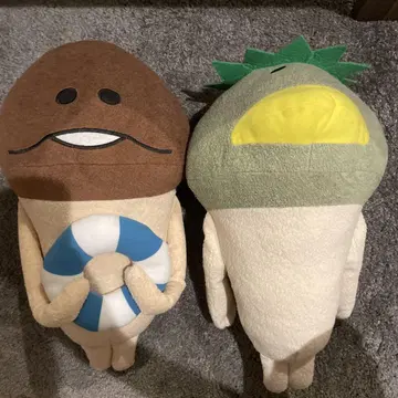 만져보기 탐험 느타리버섯 재배 키트 디럭스 BIG 봉제 인형 2개 세트