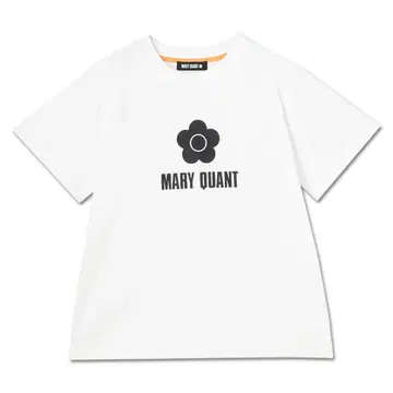 MARY QUANT 심플 데이지 로고 2 T셔츠 화이트