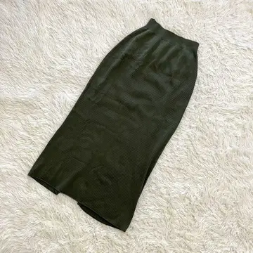 UNIQLO Mame Kurogouchi 3D 리브 롱 스커트 루즈핏