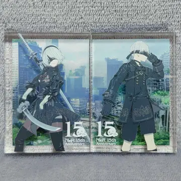 NieR 15th 트레이딩 아크릴 블록 2B 9S