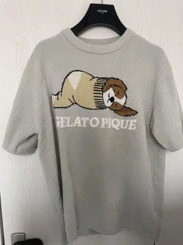 gelato pique HOMME 에어리 모코 도그 자카드 풀오버